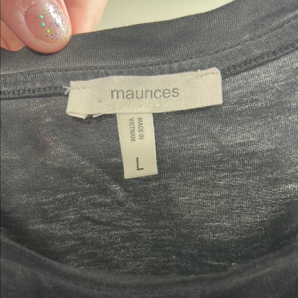 Maurices Country Music & Beer Thats Why Im Here Short Sleeve Tee Womens Large - Picture 3 of 5